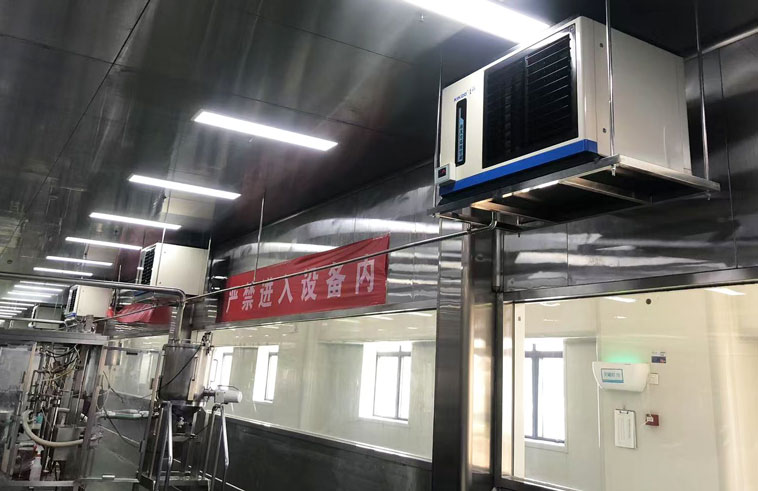 高溫車間降溫方法，首選蒸發冷省電空調-臥式軸流空調機組