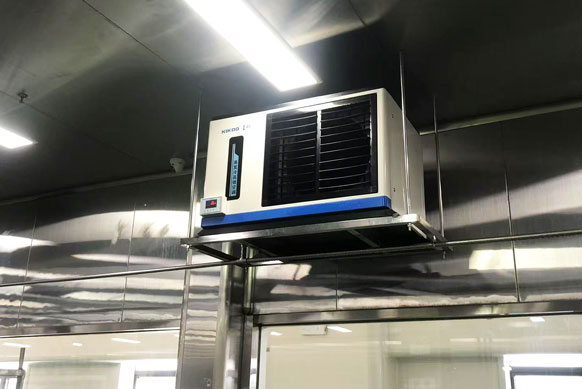 食品加工車間制冷降溫，應(yīng)用蒸發(fā)冷省電空調(diào)- 臥式軸流機(jī)型