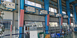 飛機維修倉庫降溫空調(diào)安裝 工業(yè)省電空調(diào)-吊頂式射流空調(diào)機組